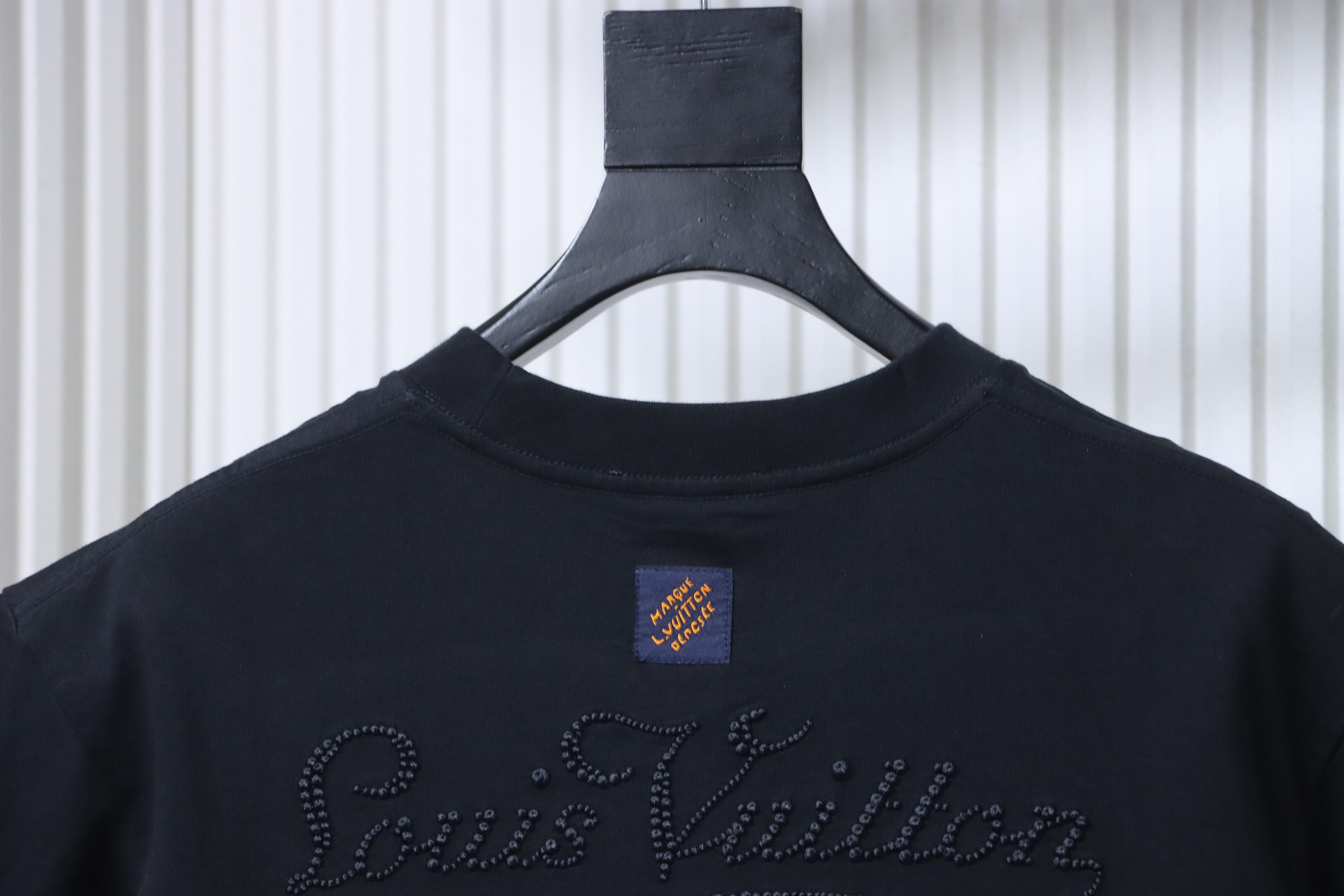 LOUIS VUITTON 26SS Embroidery Back Crew Neck White Short Sleeve T-Shirt
