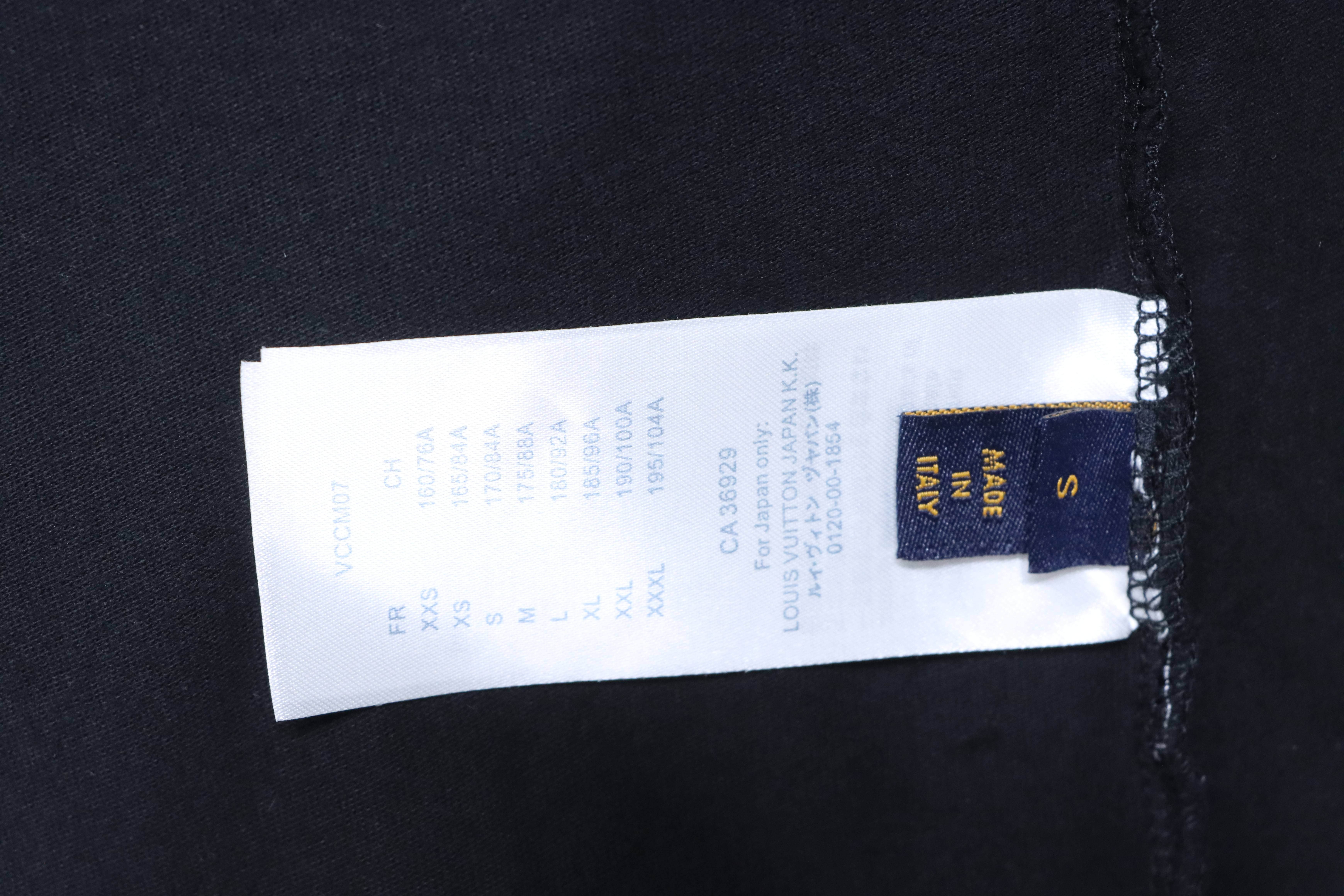 LOUIS VUITTON 26SS Embroidery Back Crew Neck White Short Sleeve T-Shirt