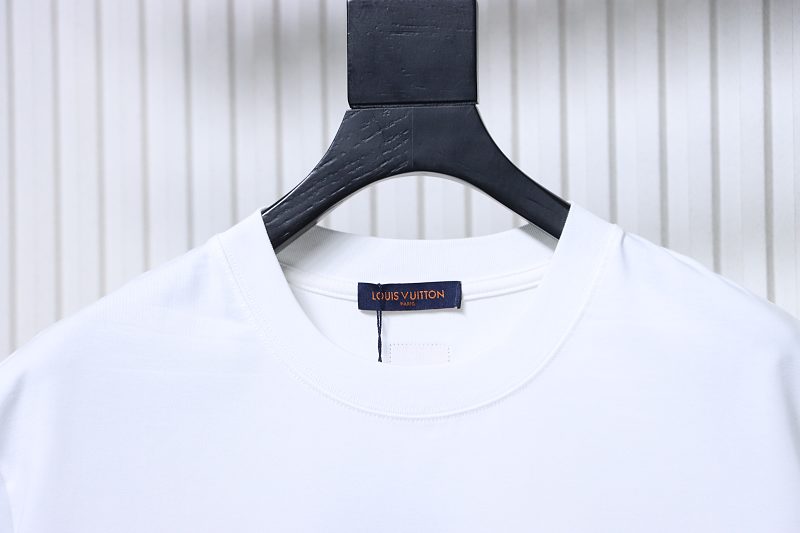 LOUIS VUITTON 26SS Embroidery Back Logo Black Short Sleeve T-Shirt