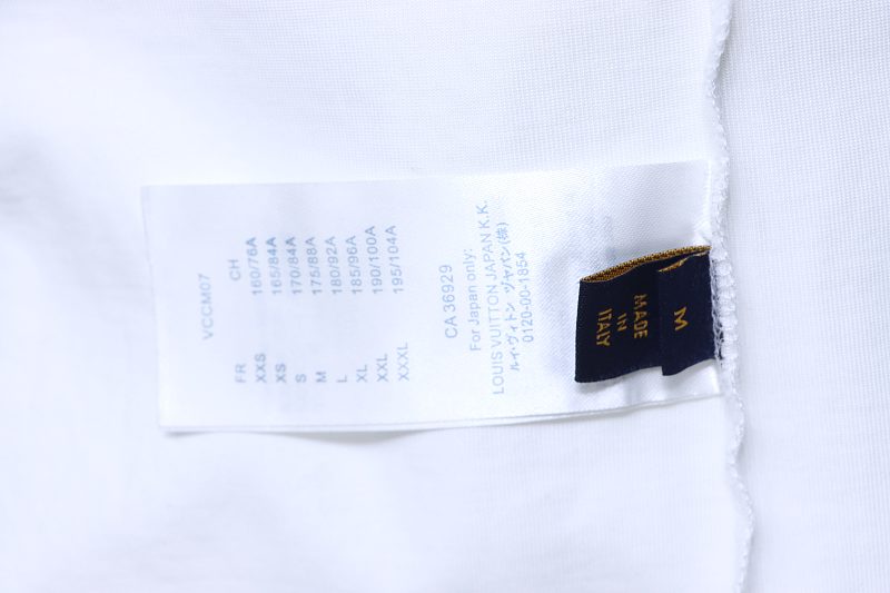LOUIS VUITTON 26SS Embroidery Back Logo Black Short Sleeve T-Shirt