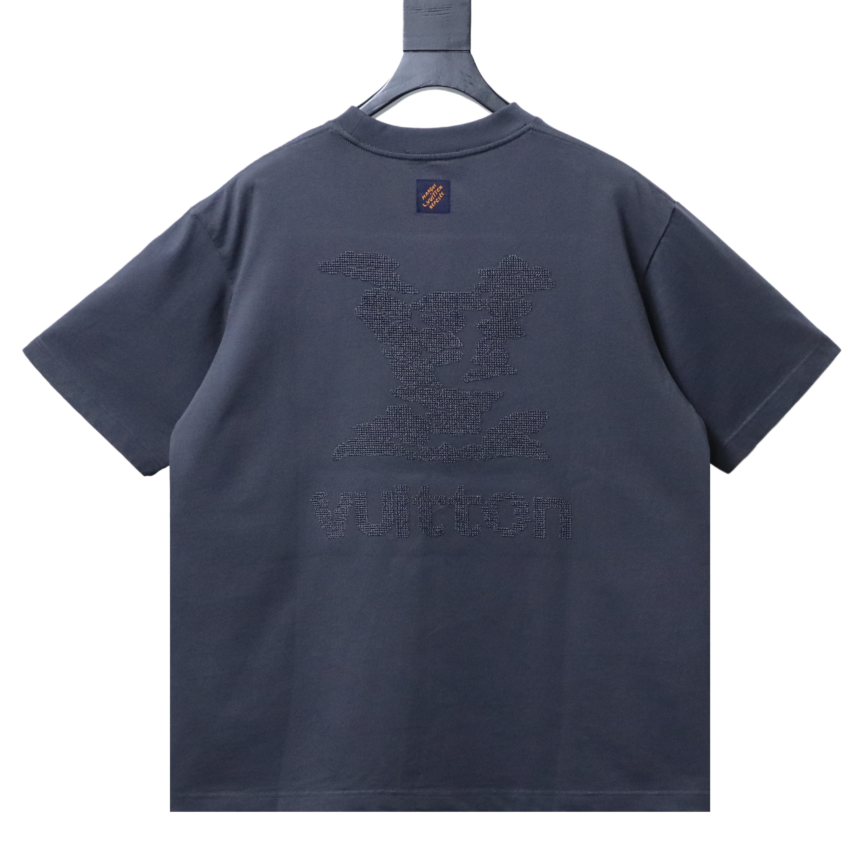 LOUIS VUITTON 26SS Embroidery Back Logo Gray Short Sleeve T-Shirt