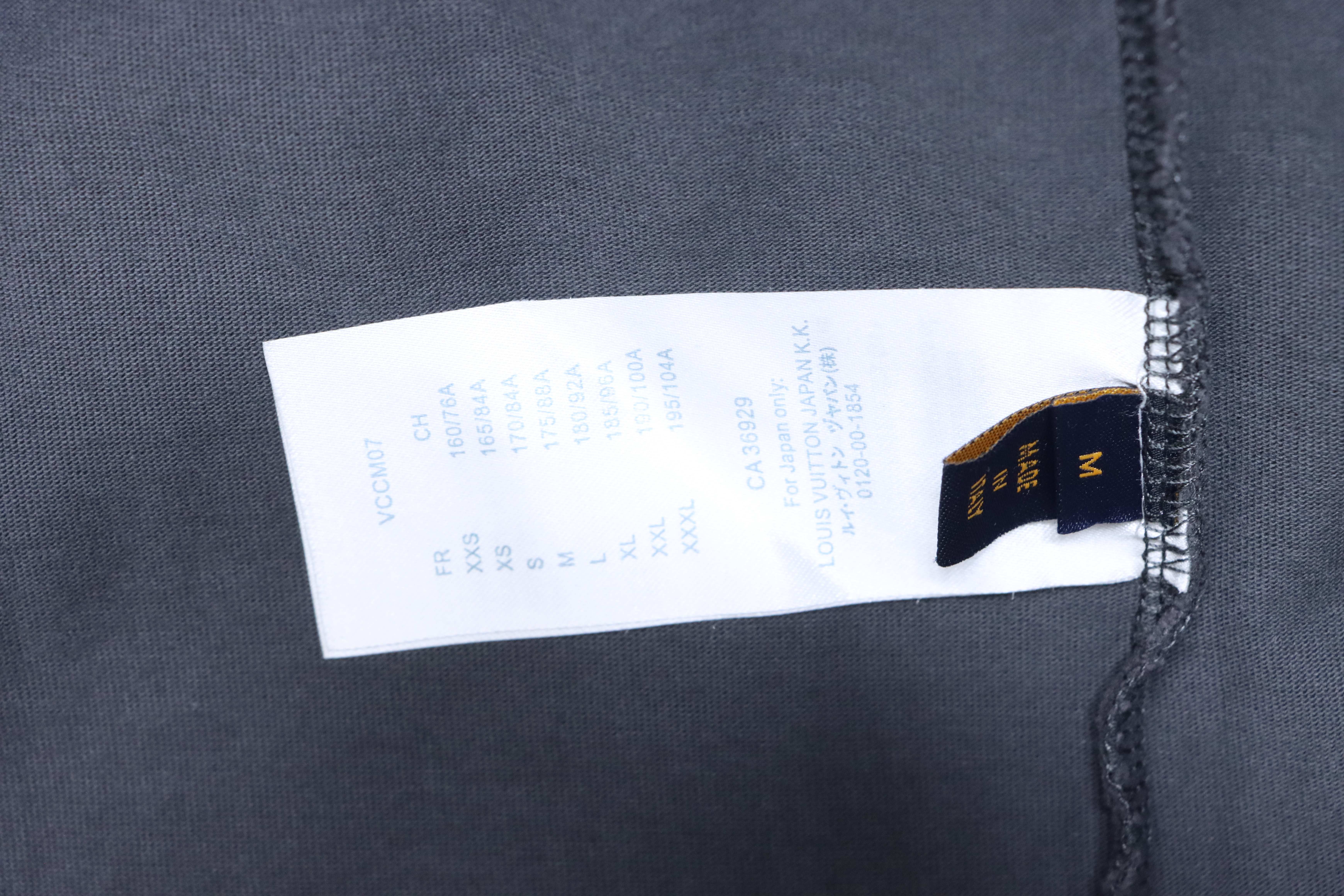 LOUIS VUITTON 26SS Embroidery Back Logo Gray Short Sleeve T-Shirt