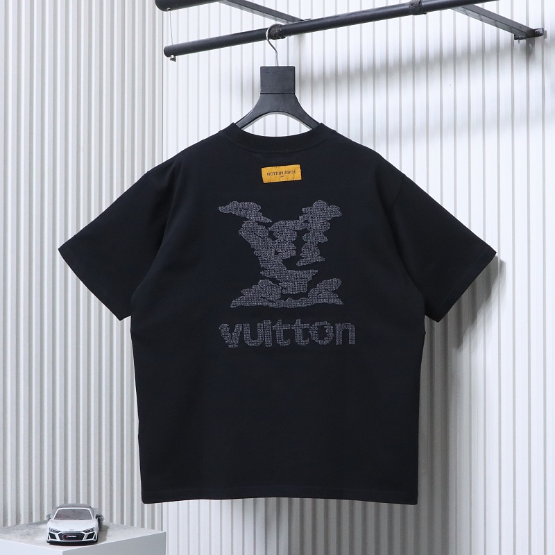 LOUIS VUITTON 26SS Embroidery Back Logo White Short Sleeve T-Shirt