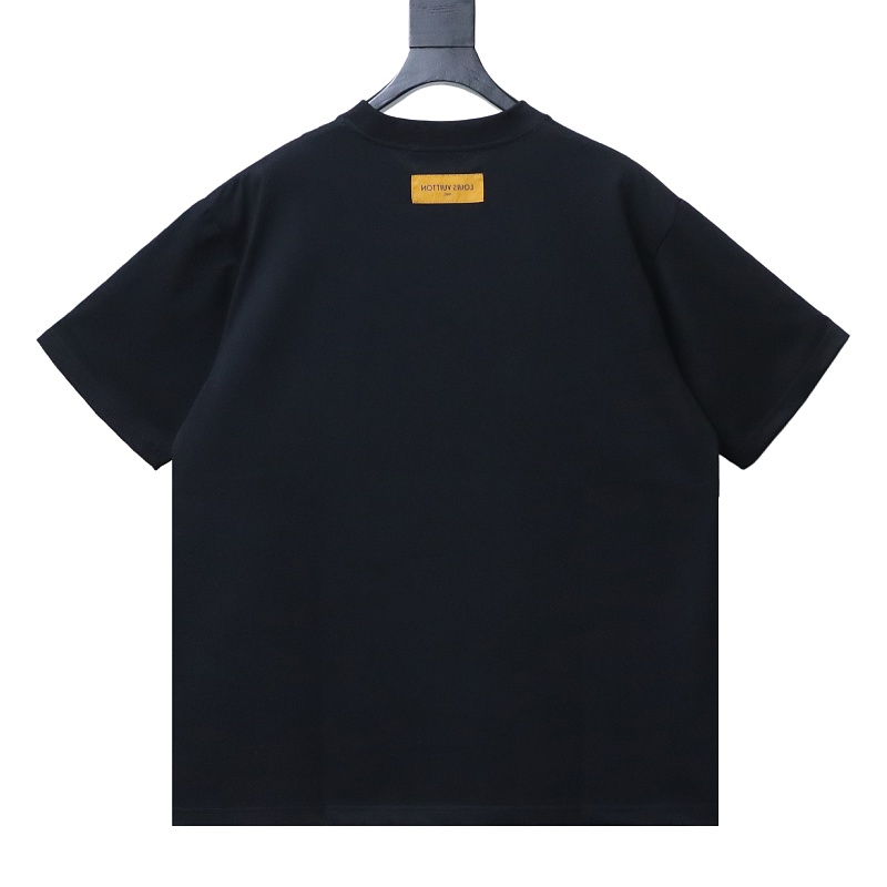 LOUIS VUITTON 26SS Embroidery Crew Neck Logo White Short Sleeve T-Shirt
