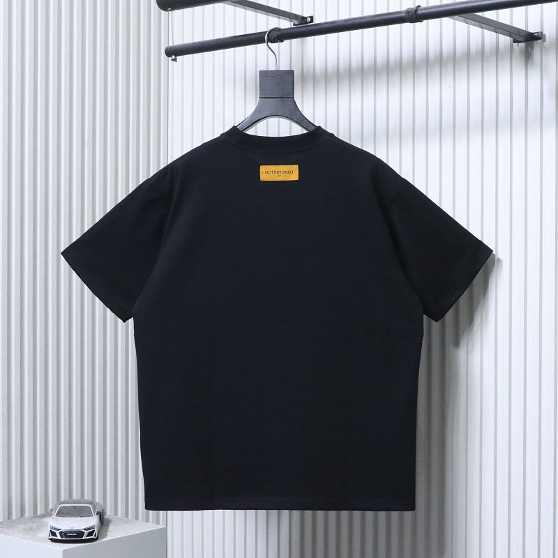 LOUIS VUITTON 26SS Embroidery Crew Neck Logo White Short Sleeve T-Shirt