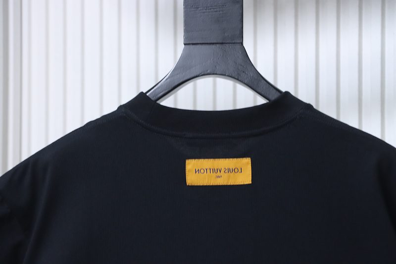 LOUIS VUITTON 26SS Embroidery Crew Neck Logo White Short Sleeve T-Shirt