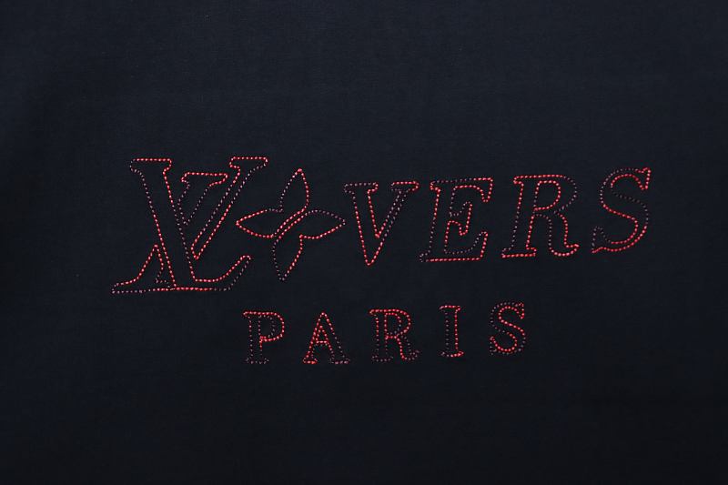 LOUIS VUITTON 26SS Embroidery Crew Neck Logo White Short Sleeve T-Shirt