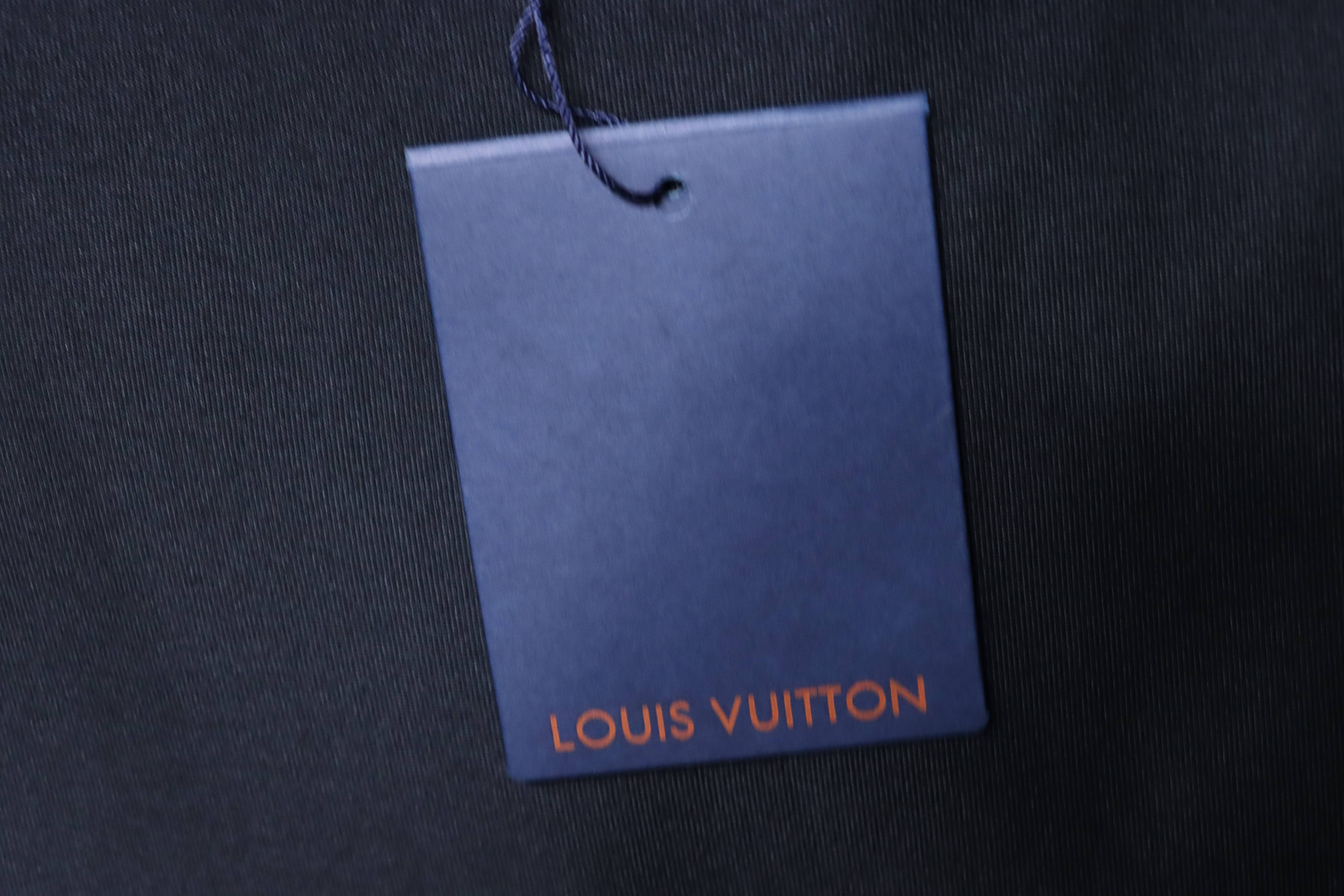 LOUIS VUITTON 26SS Embroidery Crew Neck Logo White Short Sleeve T-Shirt