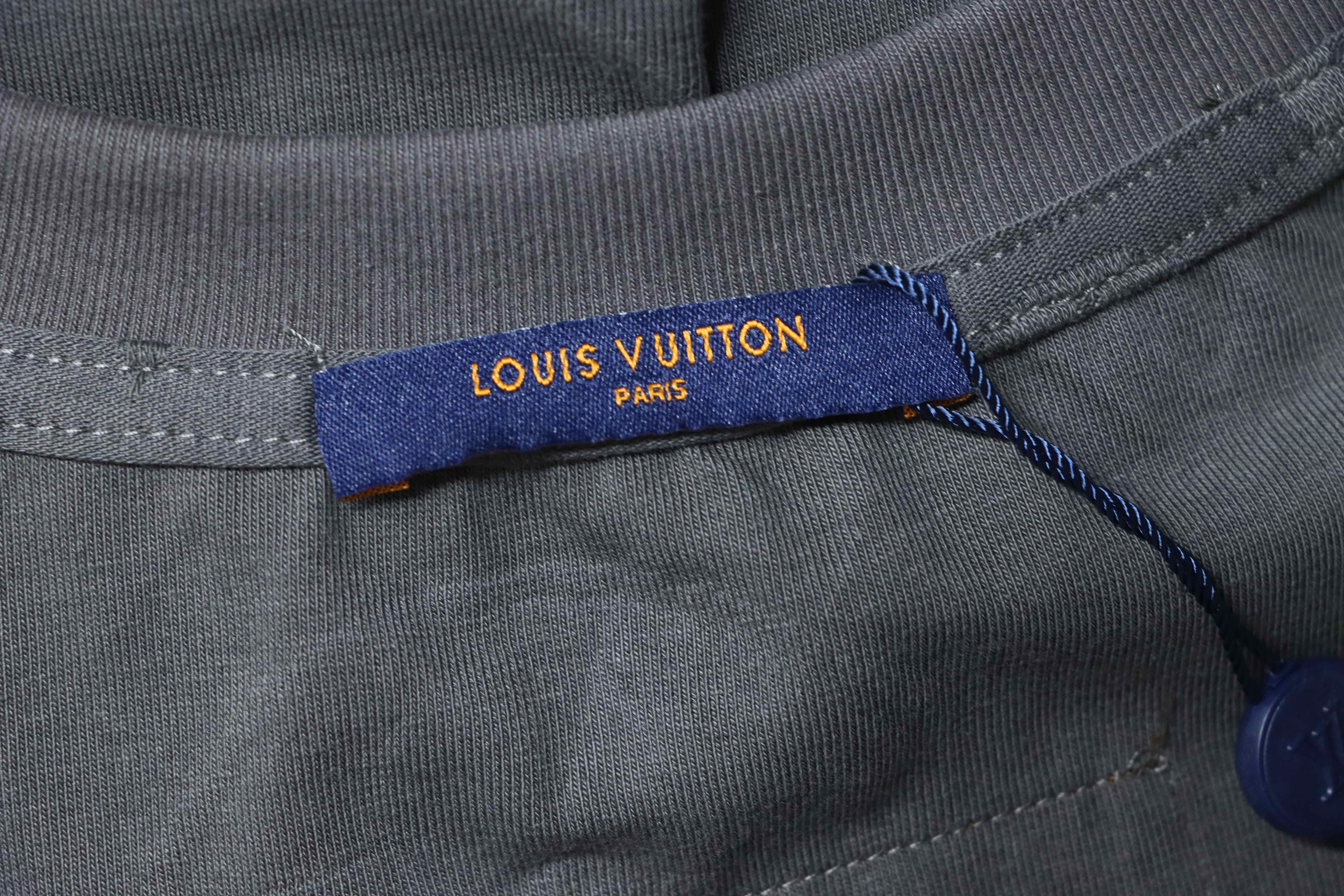 LOUIS VUITTON 26SS Full Monogram Jacquard Black Gray Short Sleeve T-Shirt