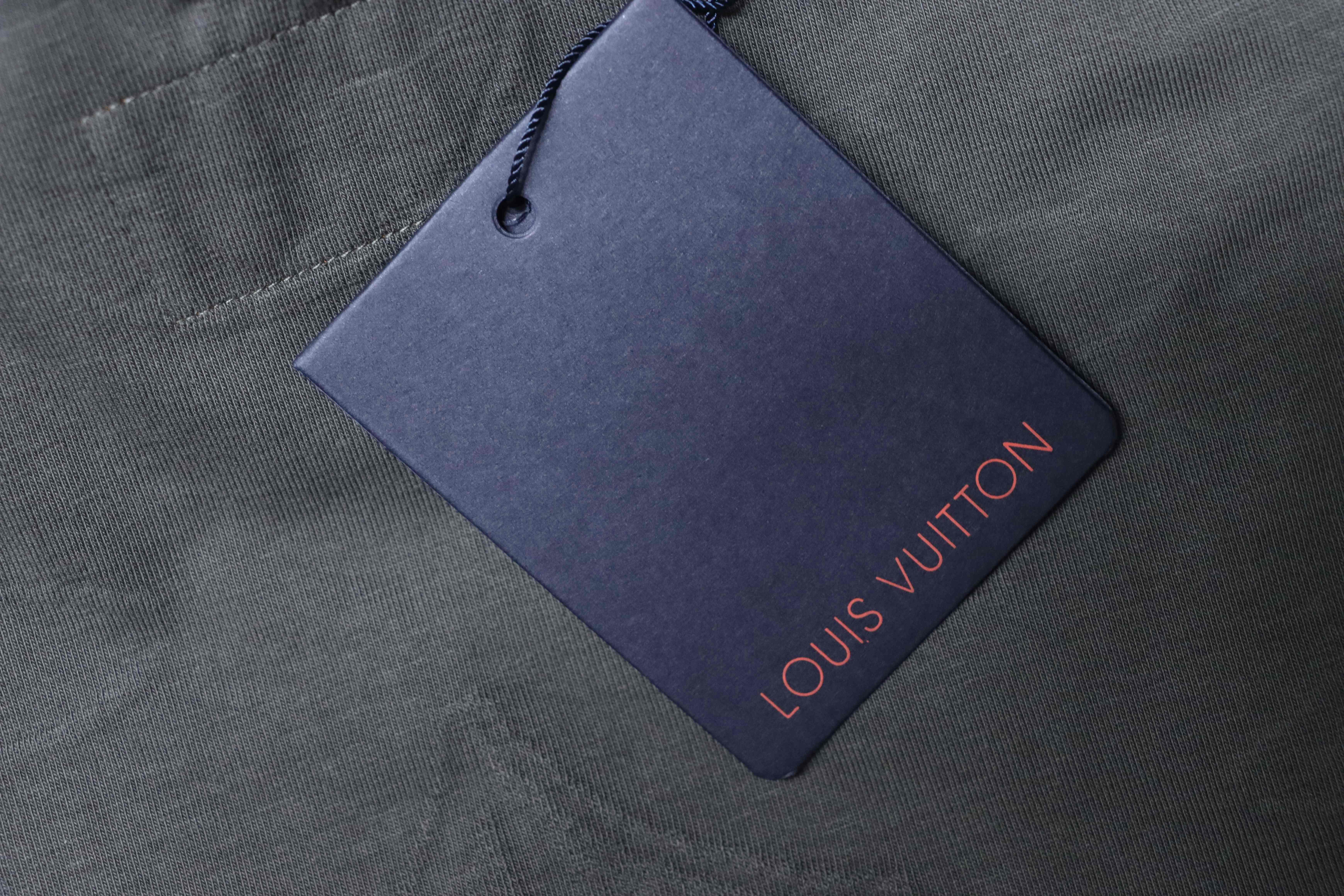 LOUIS VUITTON 26SS Full Monogram Jacquard Black Gray Short Sleeve T-Shirt