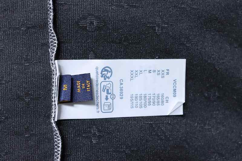 LOUIS VUITTON 26SS Full Monogram Jacquard Black White Short Sleeve T-Shirt