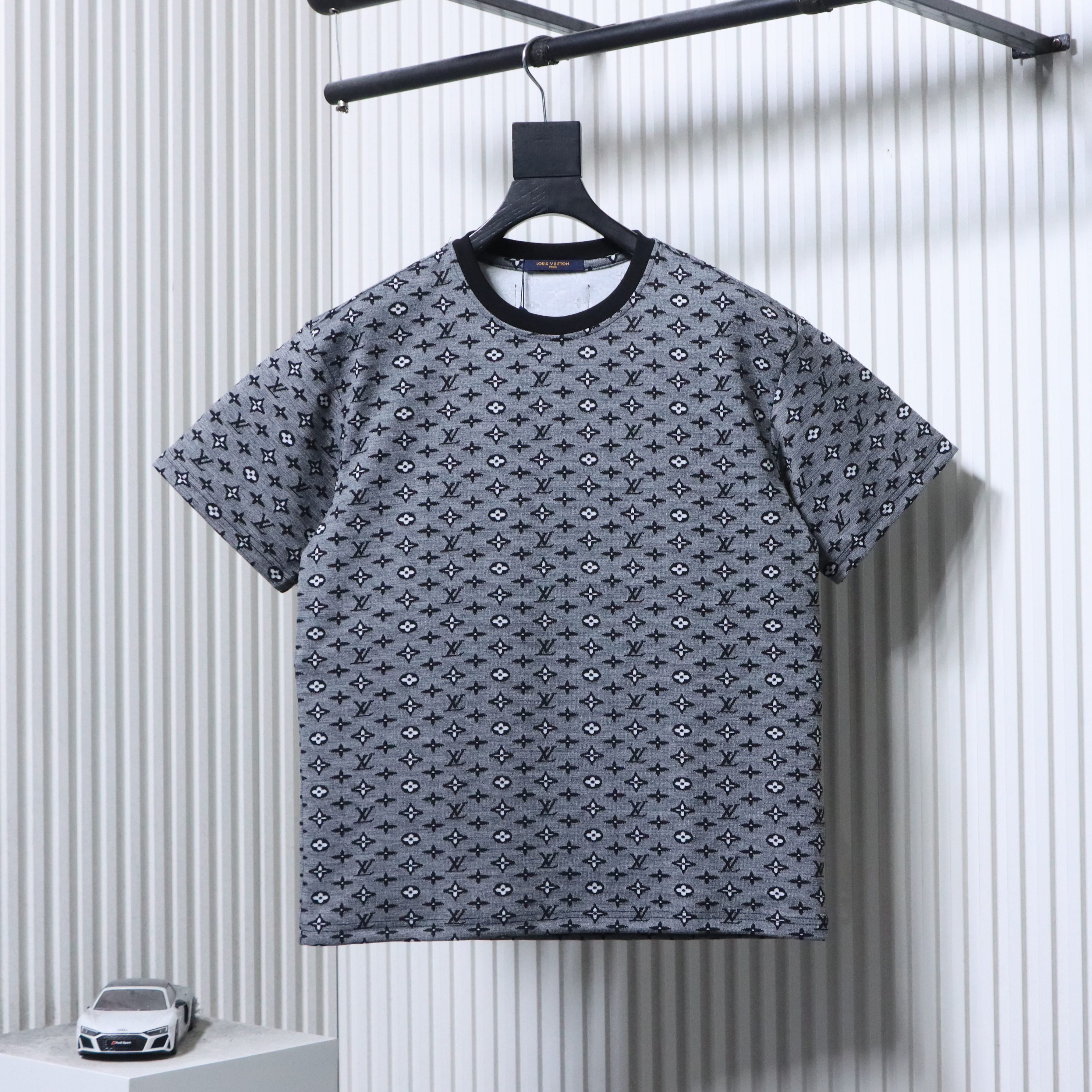 LOUIS VUITTON 26SS Full Monogram Jacquard Short Sleeve T-Shirt Style 3