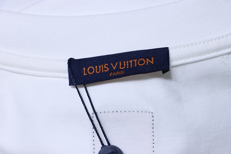 LOUIS VUITTON 26SS Graffiti Embroidery Crew Neck Black Short Sleeve T-Shirt