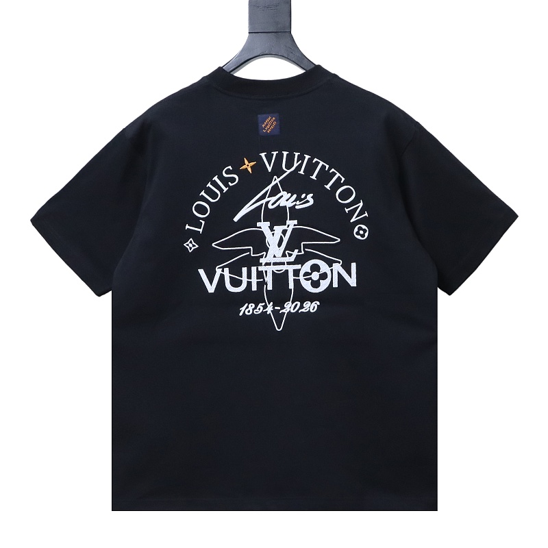 LOUIS VUITTON 26SS Graffiti Embroidery Crew Neck White Short Sleeve T-Shirt