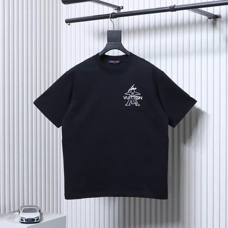 LOUIS VUITTON 26SS Graffiti Embroidery Crew Neck White Short Sleeve T-Shirt