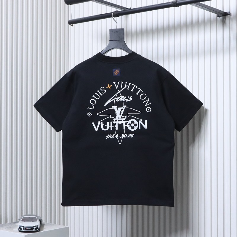 LOUIS VUITTON 26SS Graffiti Embroidery Crew Neck White Short Sleeve T-Shirt