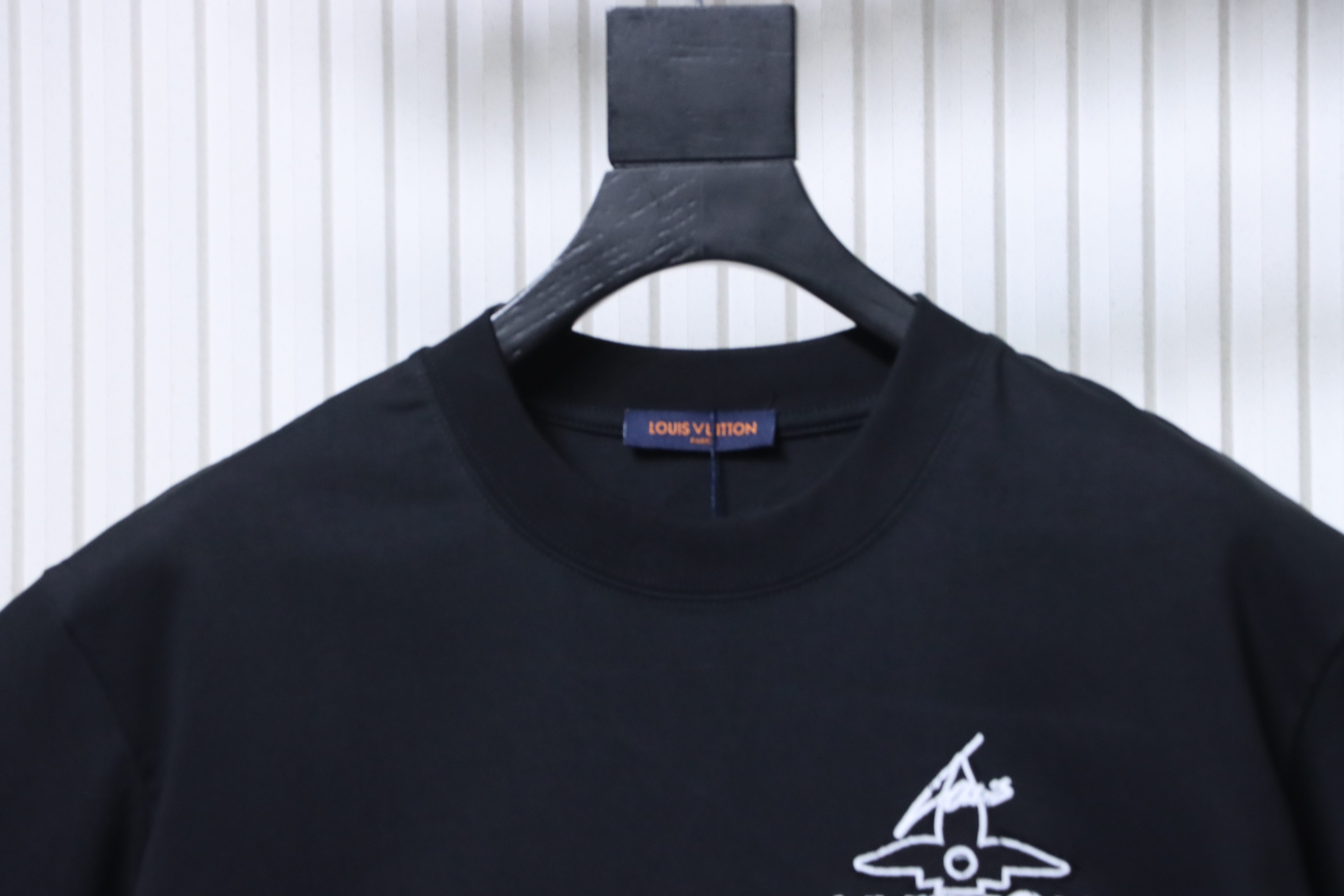 LOUIS VUITTON 26SS Graffiti Embroidery Crew Neck White Short Sleeve T-Shirt