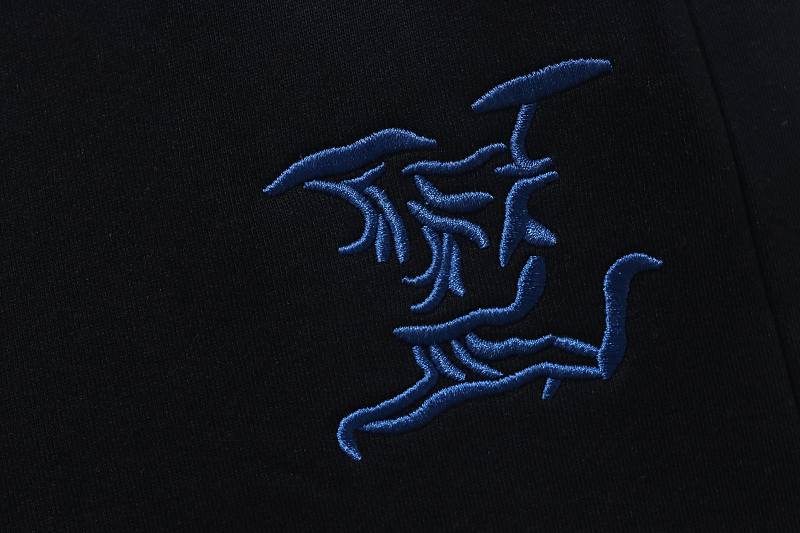 LOUIS VUITTON 26SS Letter Embroidery Logo White Blue Shorts