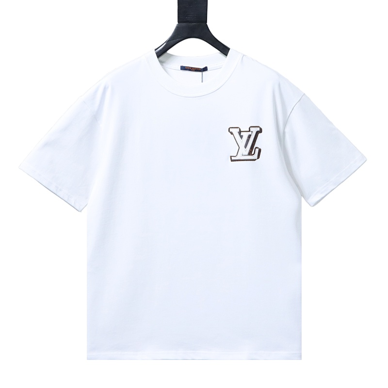 LOUIS VUITTON 26SS Letter Logo Black Short Sleeve T-Shirt