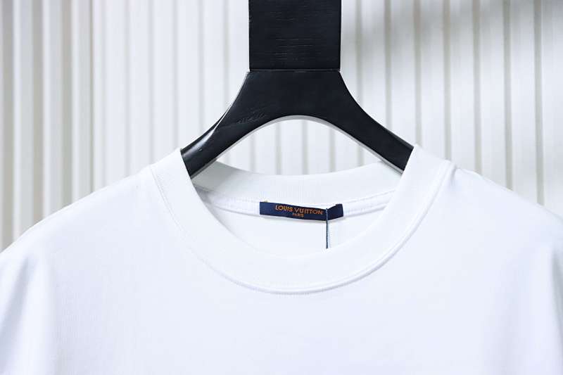 LOUIS VUITTON 26SS Letter Logo Black Short Sleeve T-Shirt