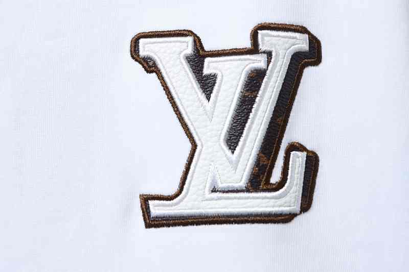 LOUIS VUITTON 26SS Letter Logo Black Short Sleeve T-Shirt