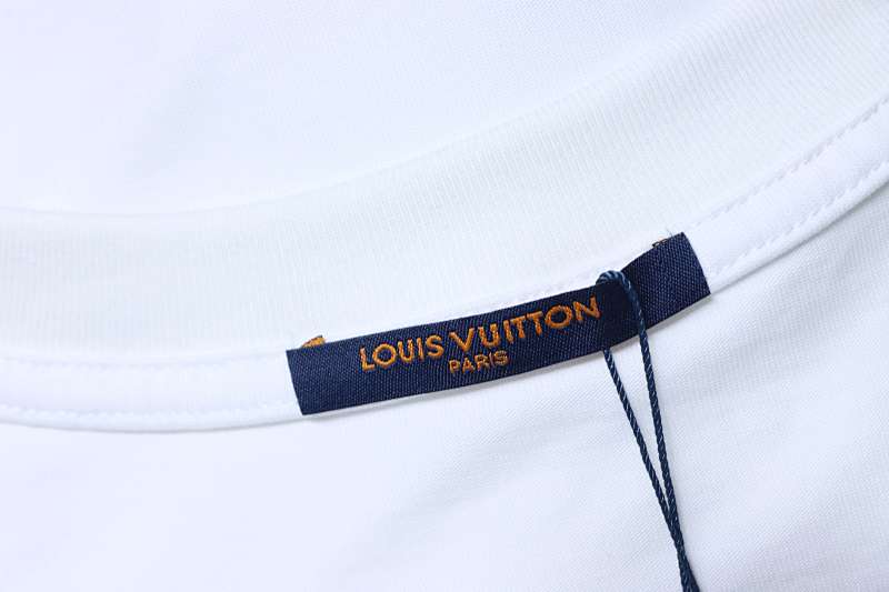 LOUIS VUITTON 26SS Letter Logo Black Short Sleeve T-Shirt