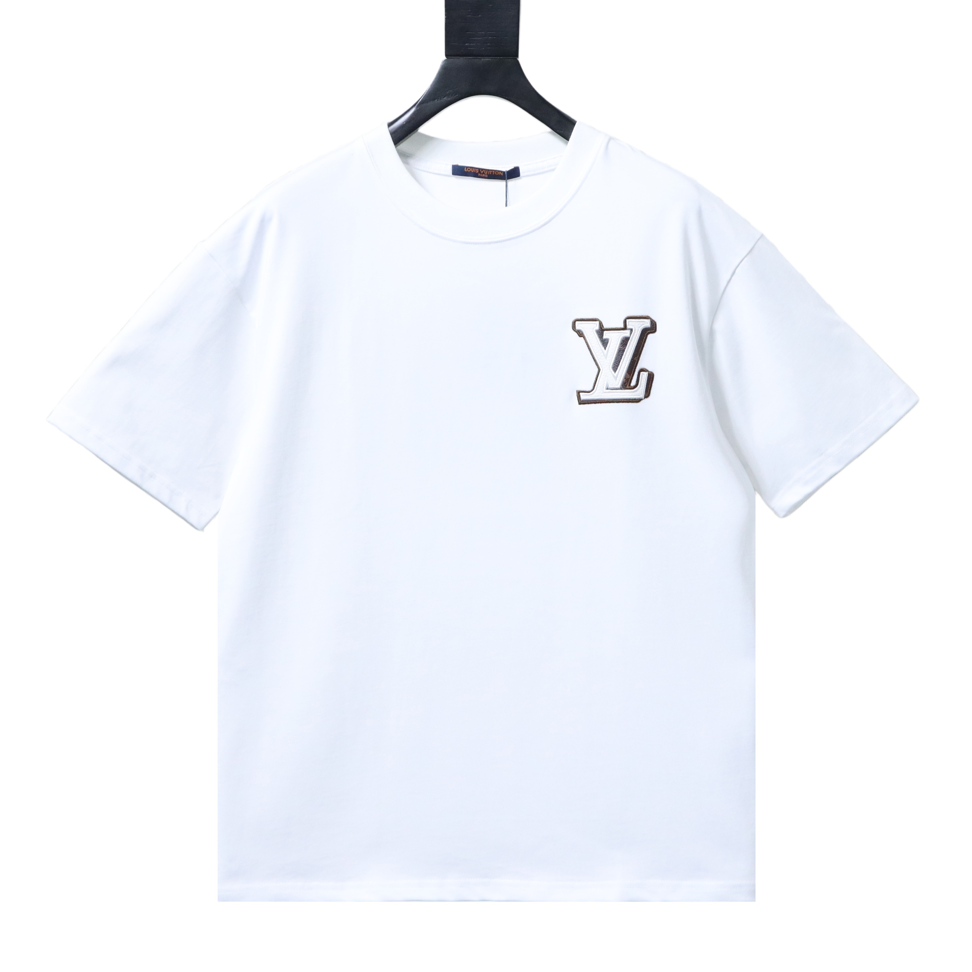 LOUIS VUITTON 26SS Letter Logo Black Short Sleeve T-Shirt