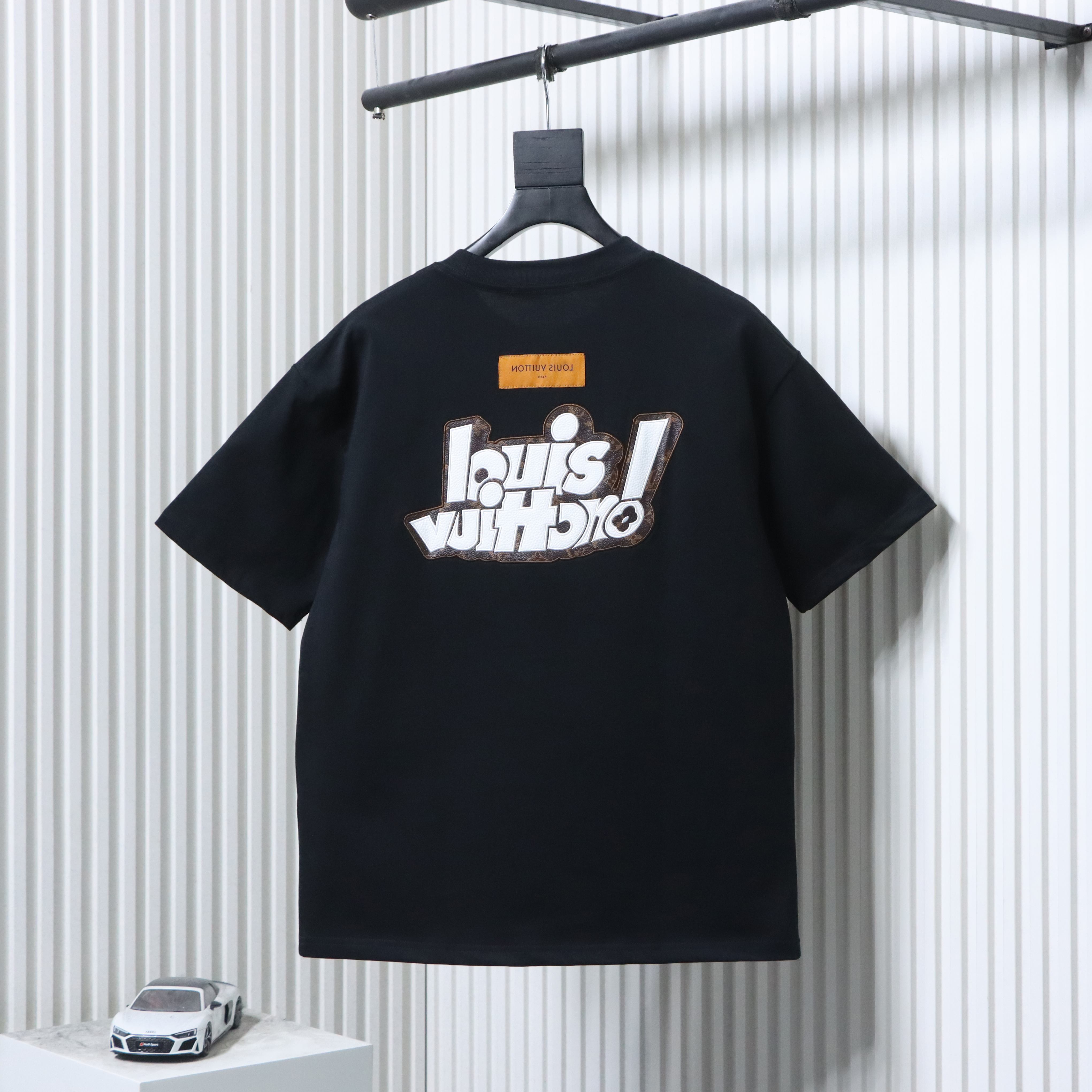LOUIS VUITTON 26SS Letter Logo White Short Sleeve T-Shirt