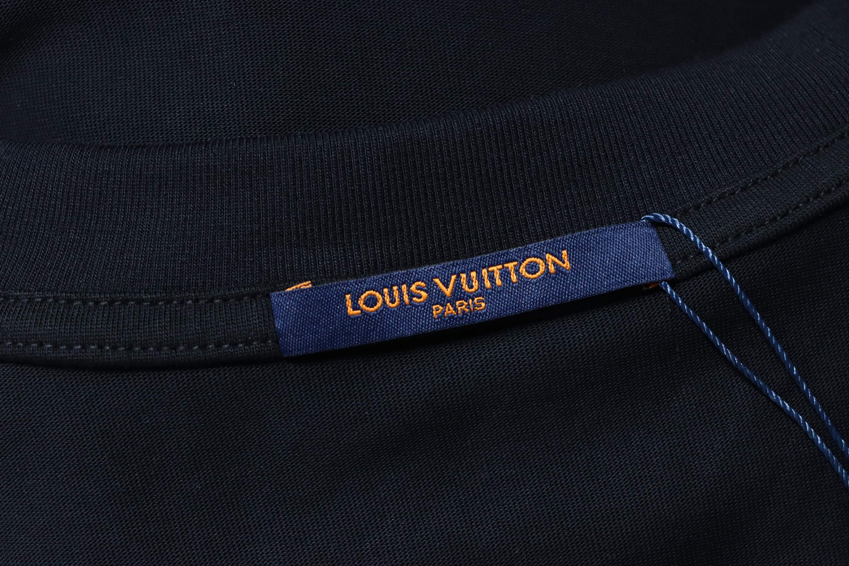 LOUIS VUITTON 26SS Letter Logo White Short Sleeve T-Shirt
