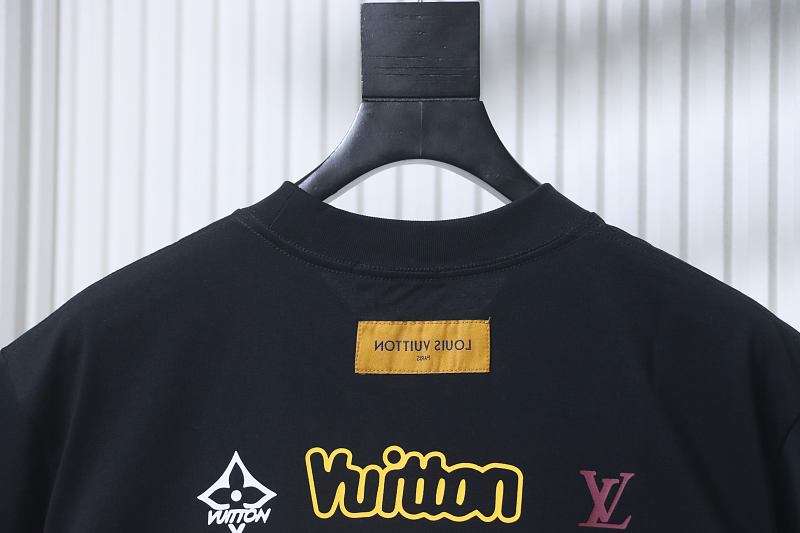 LOUIS VUITTON 26SS Print Crew Neck Logo White Short Sleeve T-Shirt