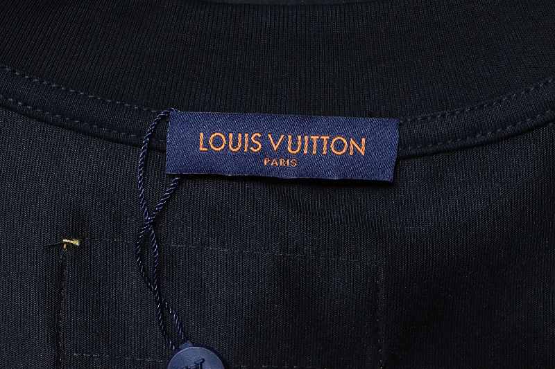 LOUIS VUITTON 26SS Print Crew Neck Logo White Short Sleeve T-Shirt