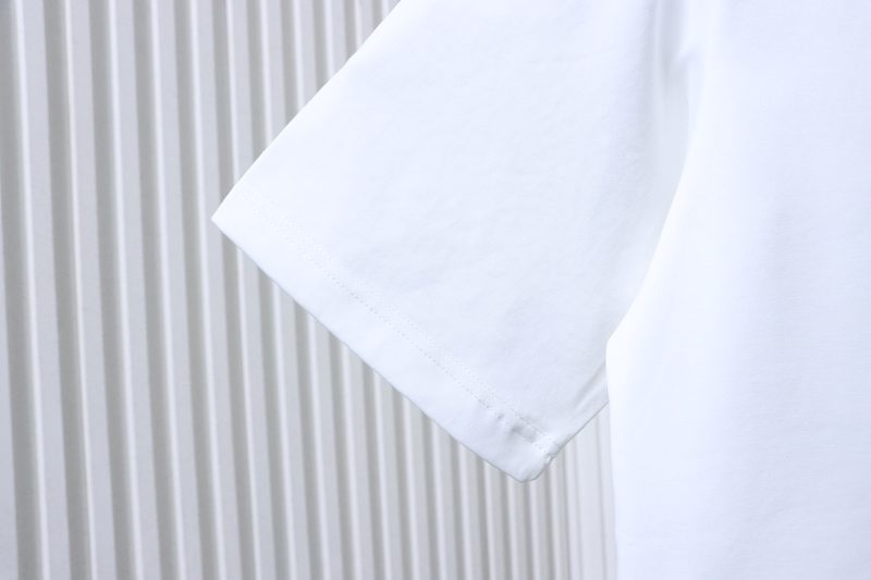 LOUIS VUITTON 26SS Print Crew Neck White Short Sleeve T-Shirt