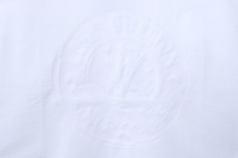 LOUIS VUITTON 26SS Print Crew Neck White Short Sleeve T-Shirt