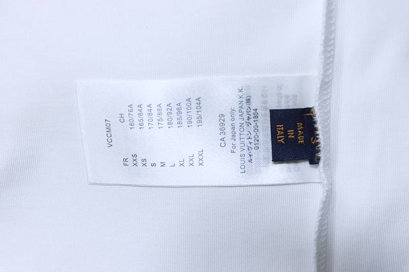 LOUIS VUITTON 26SS Print Crew Neck White Short Sleeve T-Shirt