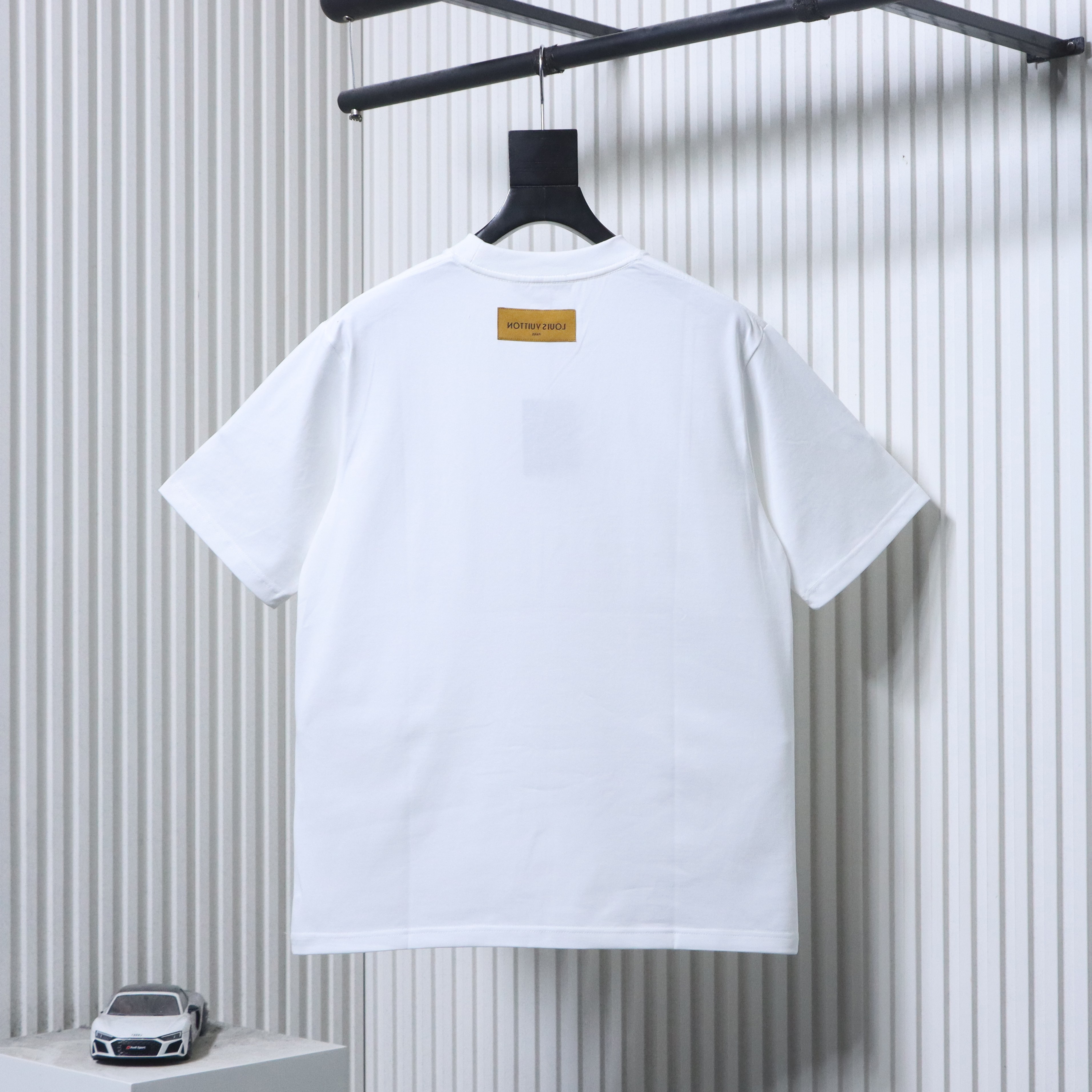 LOUIS VUITTON 26SS Print Crew Neck White Short Sleeve T-Shirt