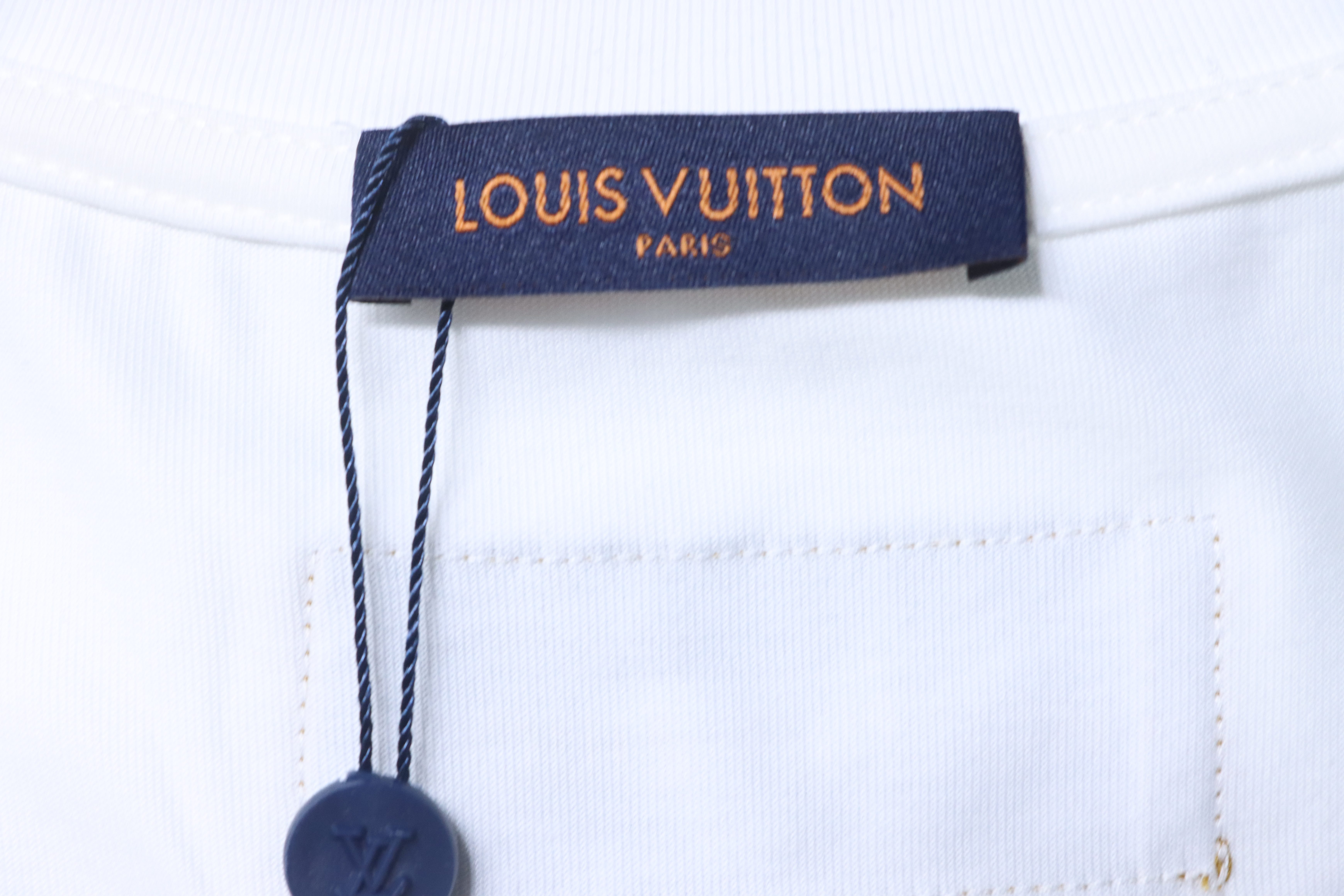 LOUIS VUITTON 26SS Print Crew Neck White Short Sleeve T-Shirt