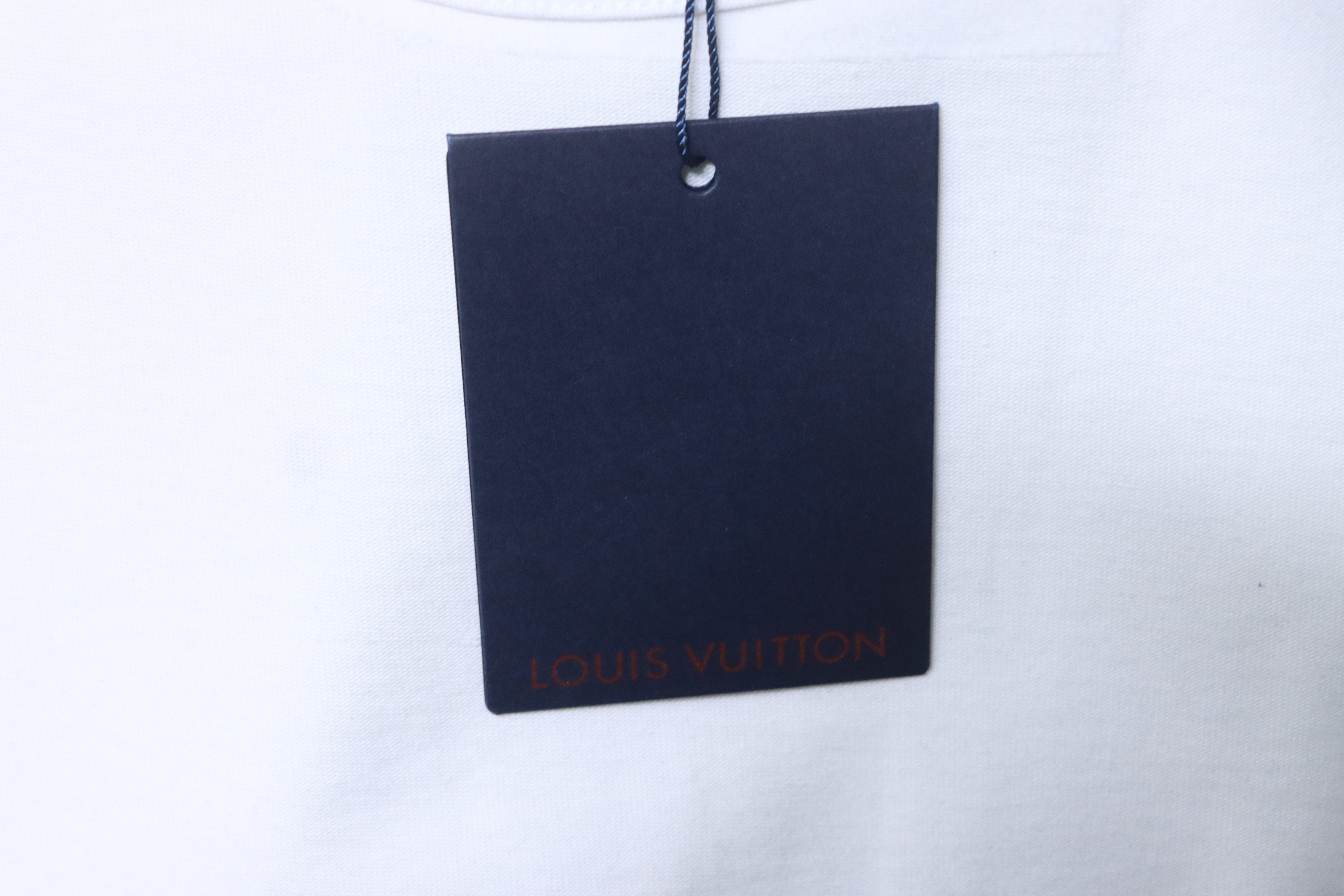 LOUIS VUITTON 26SS Sailing Logo Embroidery Logo Black Short Sleeve T-Shirt Style 2