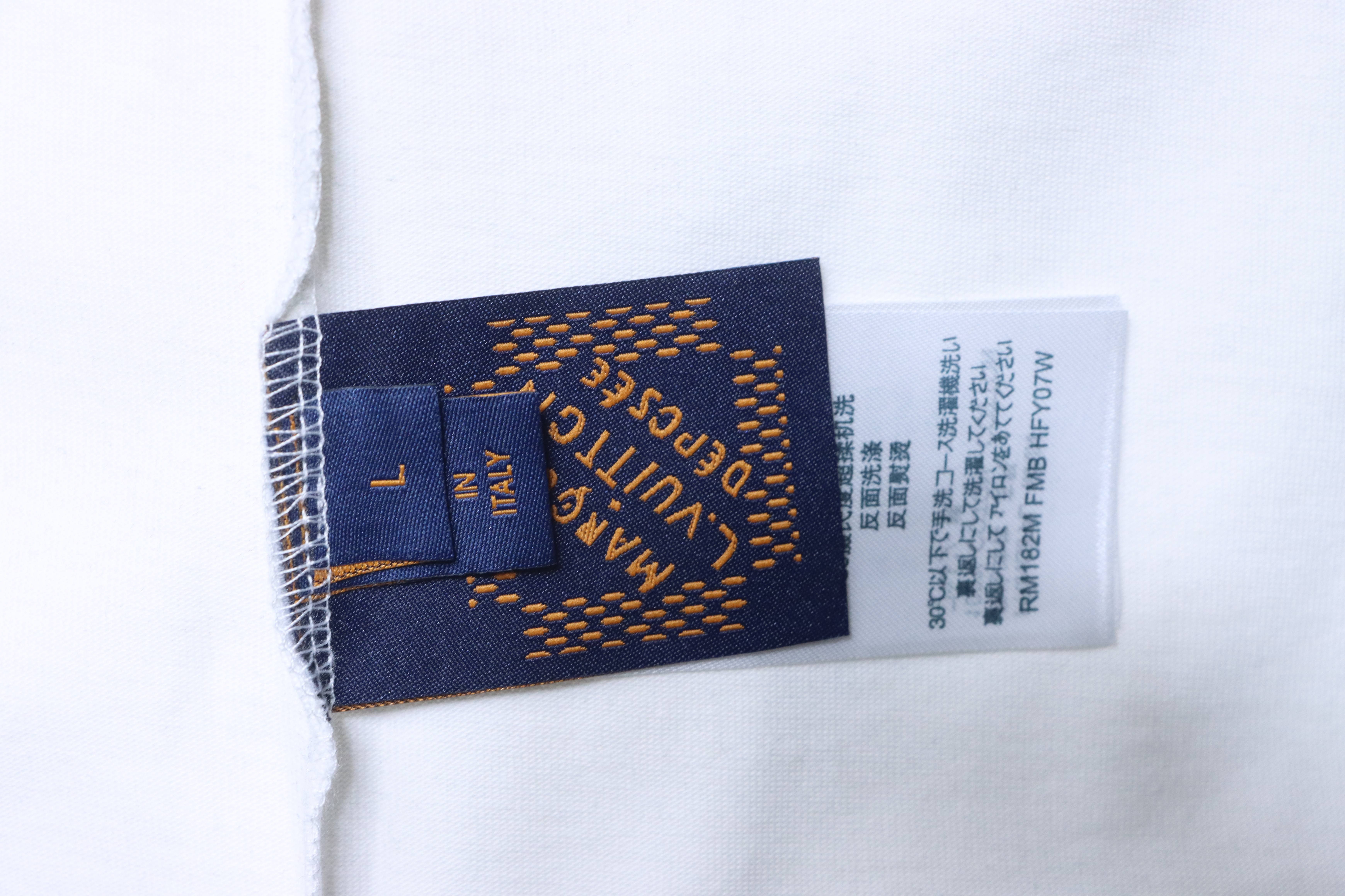 LOUIS VUITTON 26SS Sailing Logo Embroidery Logo Black Short Sleeve T-Shirt Style 2