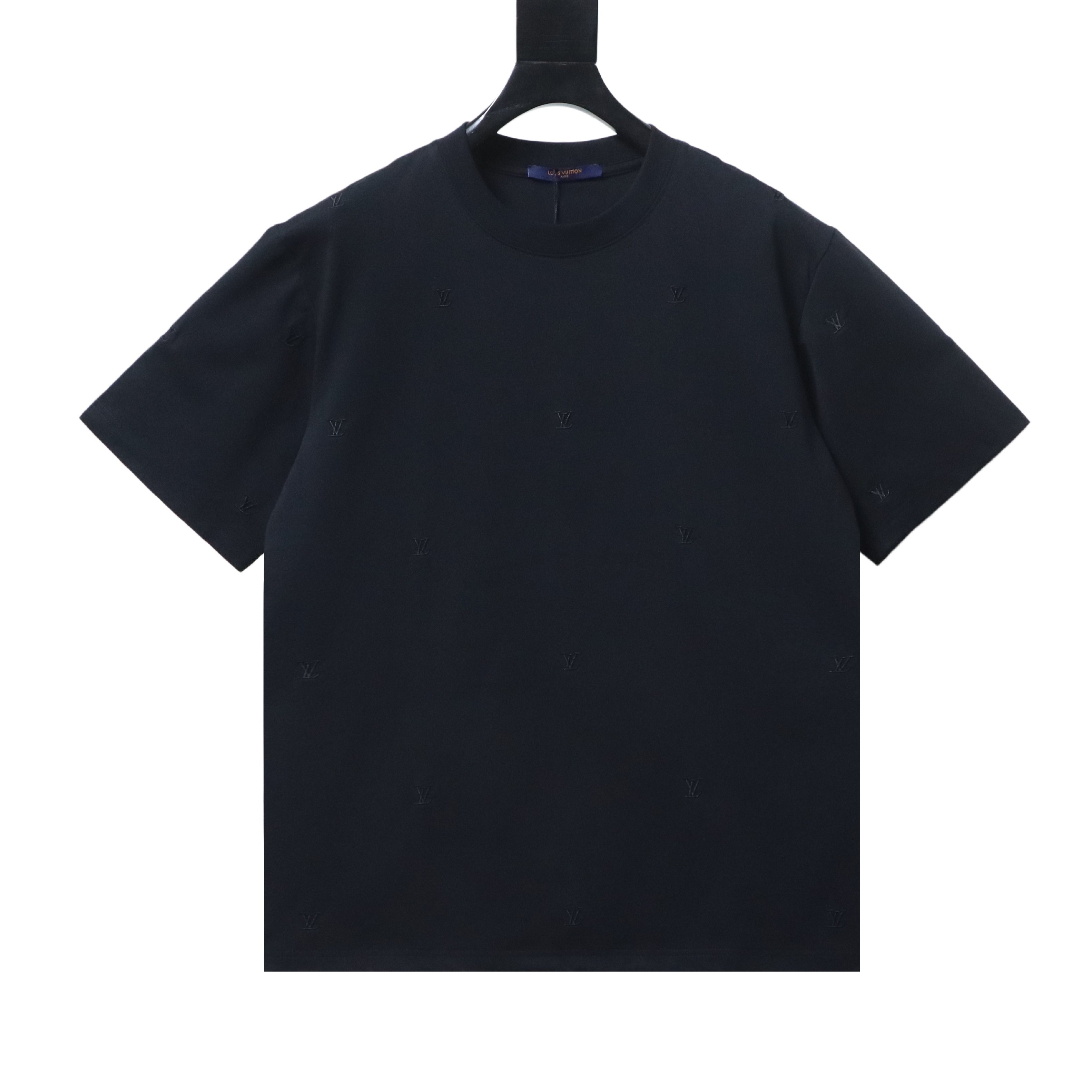 LOUIS VUITTON 26SS Tonal Pattern Embroidery Logo Short Sleeve T-Shirt Style 2