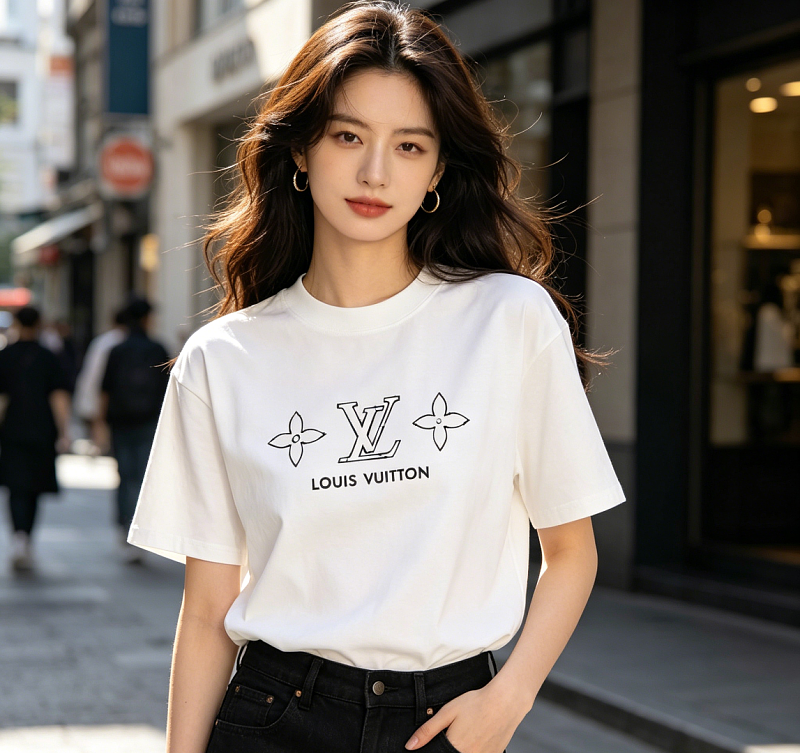LOUIS VUITTON 26SS Triple Flower Short Sleeve T-Shirt