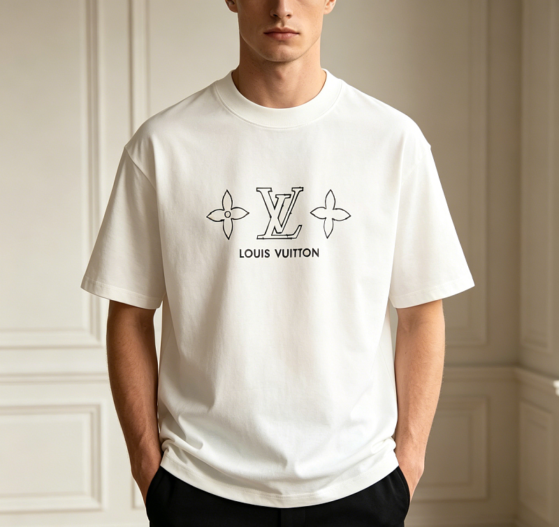 LOUIS VUITTON 26SS Triple Flower Short Sleeve T-Shirt