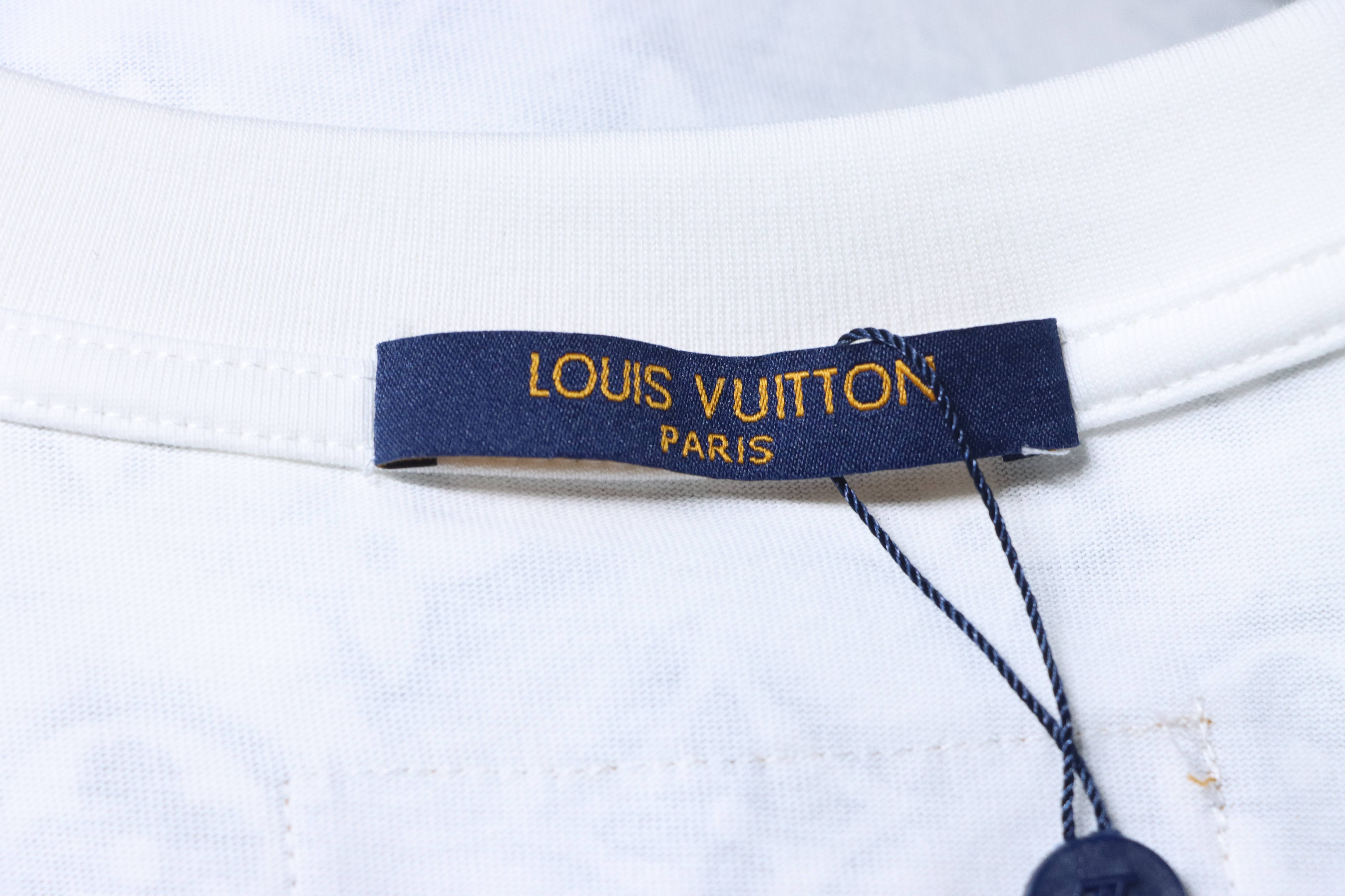 LOUIS VUITTON Allover Print Logo Short Sleeve T-Shirt Style 2