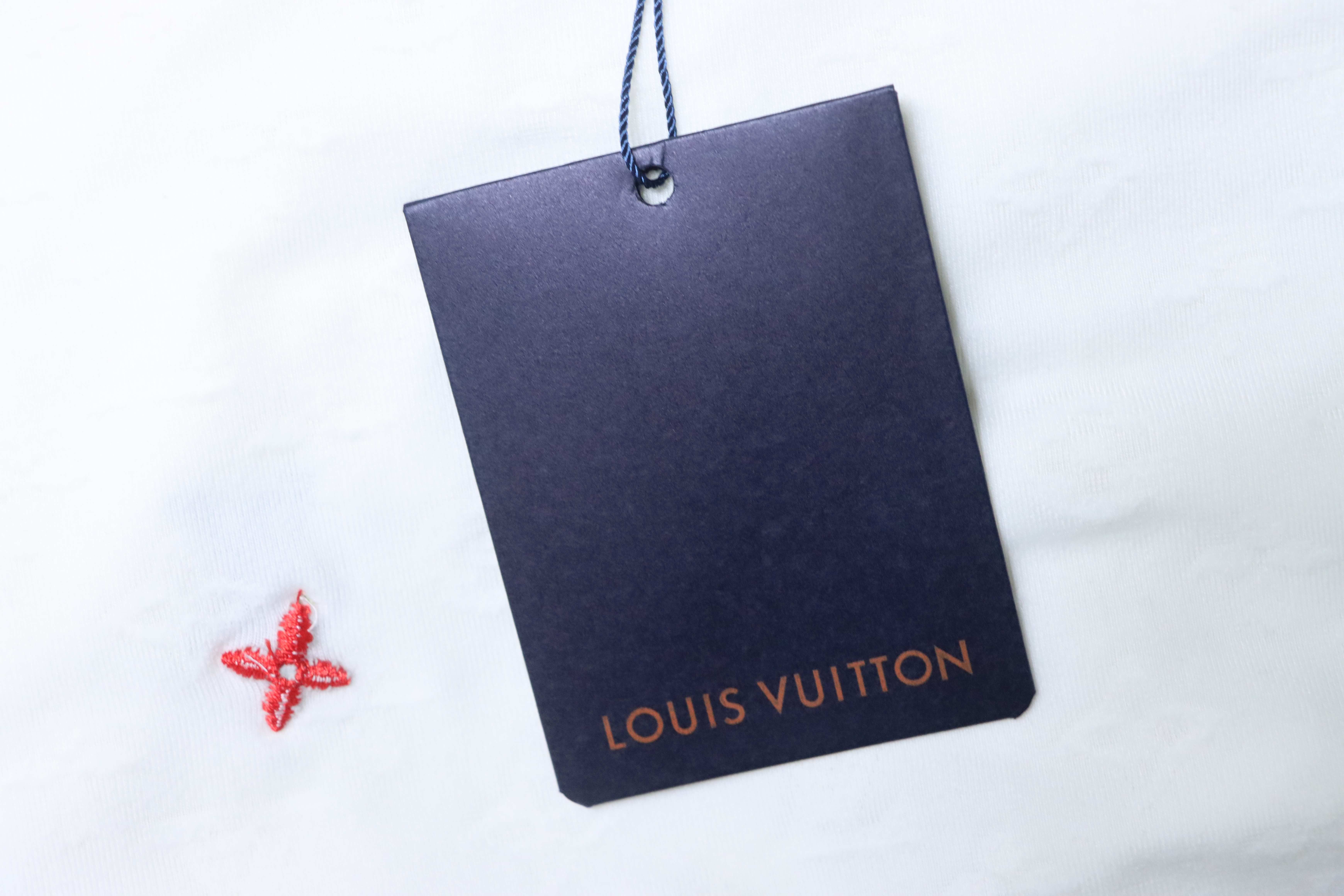 LOUIS VUITTON Allover Print Monogram Embroidery Logo Short Sleeve T-Shirt Style 1