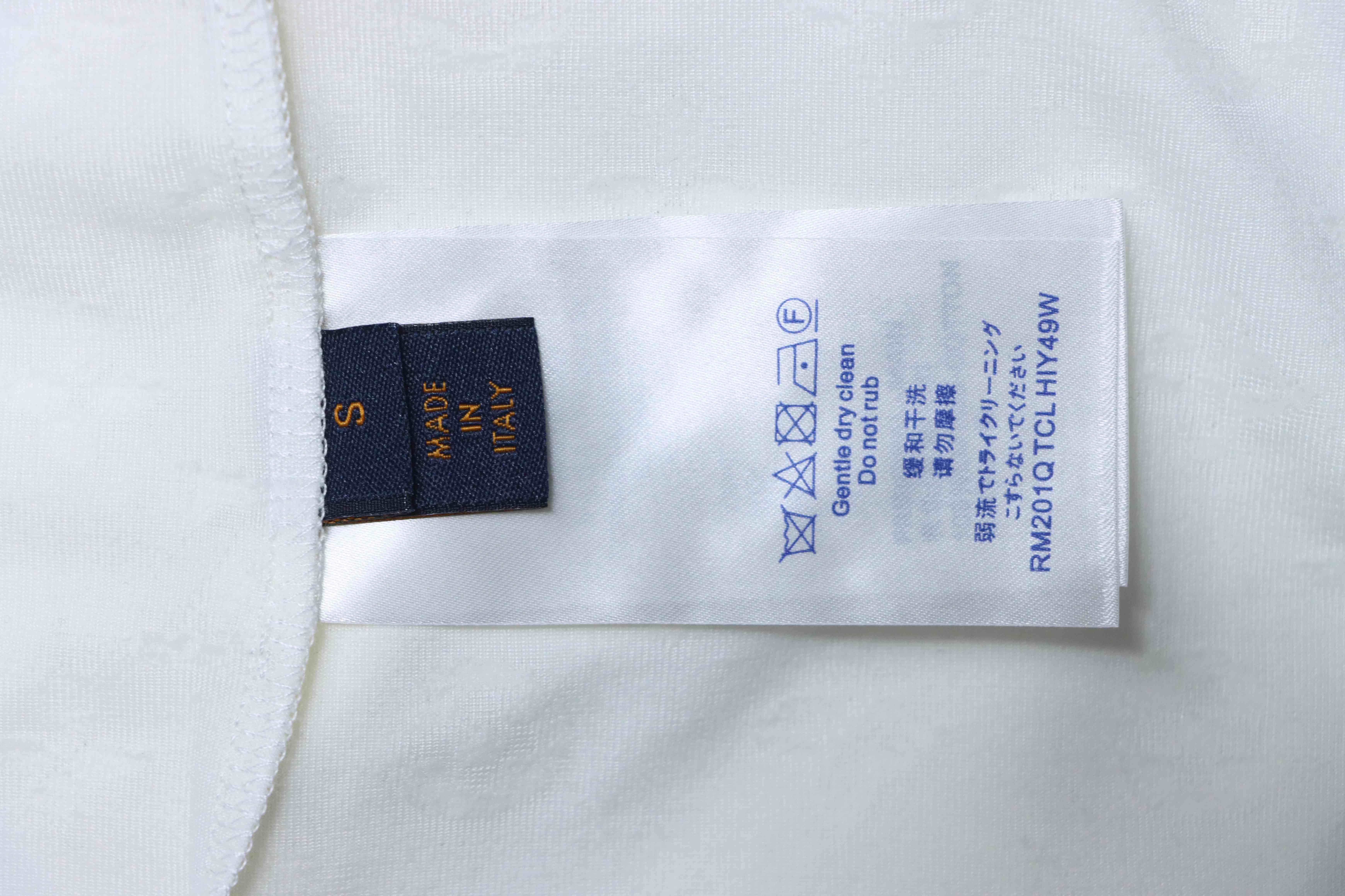 LOUIS VUITTON Allover Print Monogram Embroidery Logo Short Sleeve T-Shirt Style 1