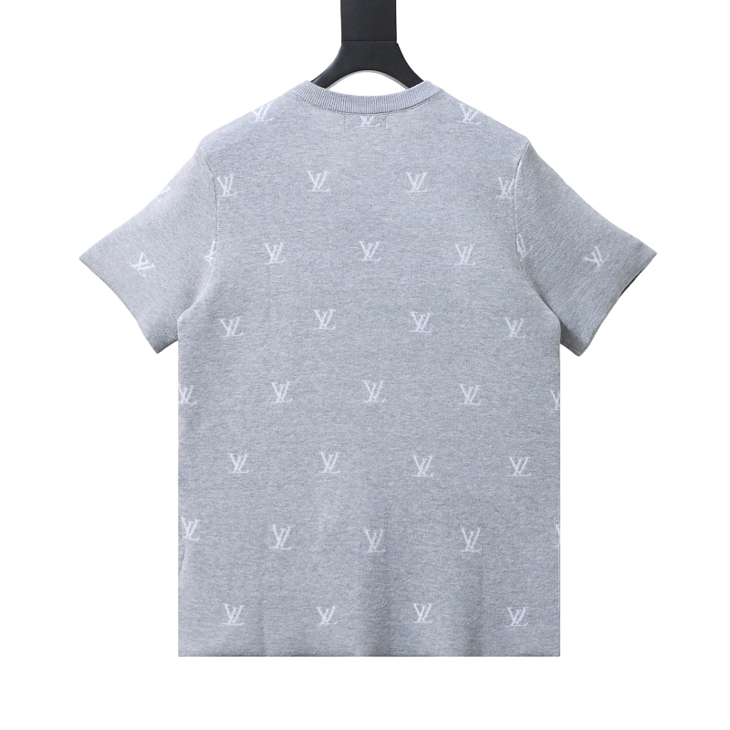 LOUIS VUITTON Allover Print Monogram Logo Short Sleeve T-Shirt