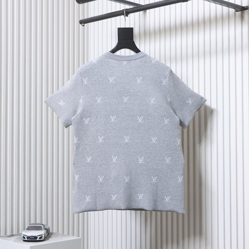 LOUIS VUITTON Allover Print Monogram Logo Short Sleeve T-Shirt