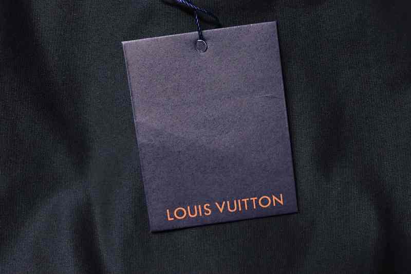 LOUIS VUITTON Allover Print Monogram Print Gradient Black White Short Sleeve T-Shirt