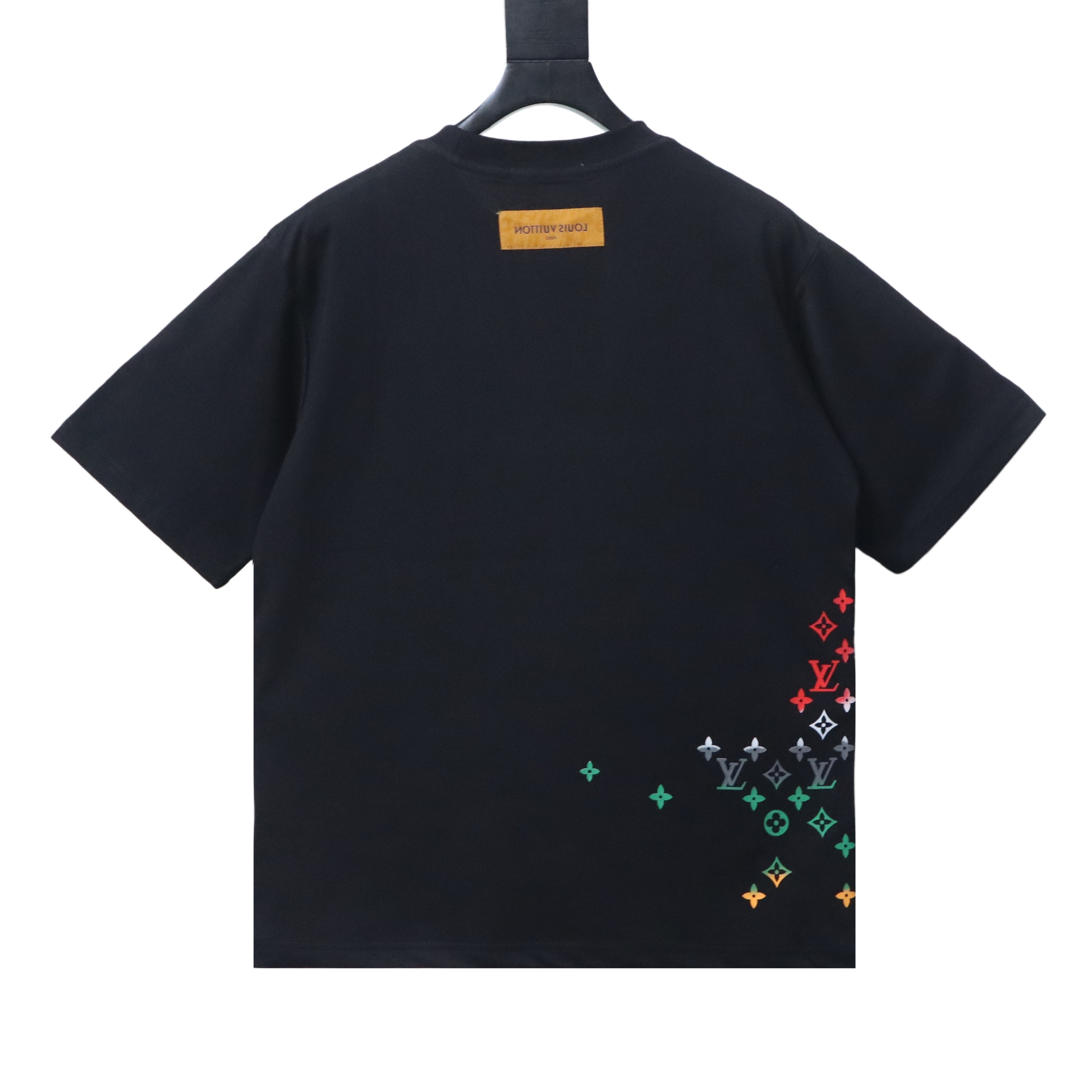 LOUIS VUITTON Allover Print Monogram Print Gradient Black White Short Sleeve T-Shirt