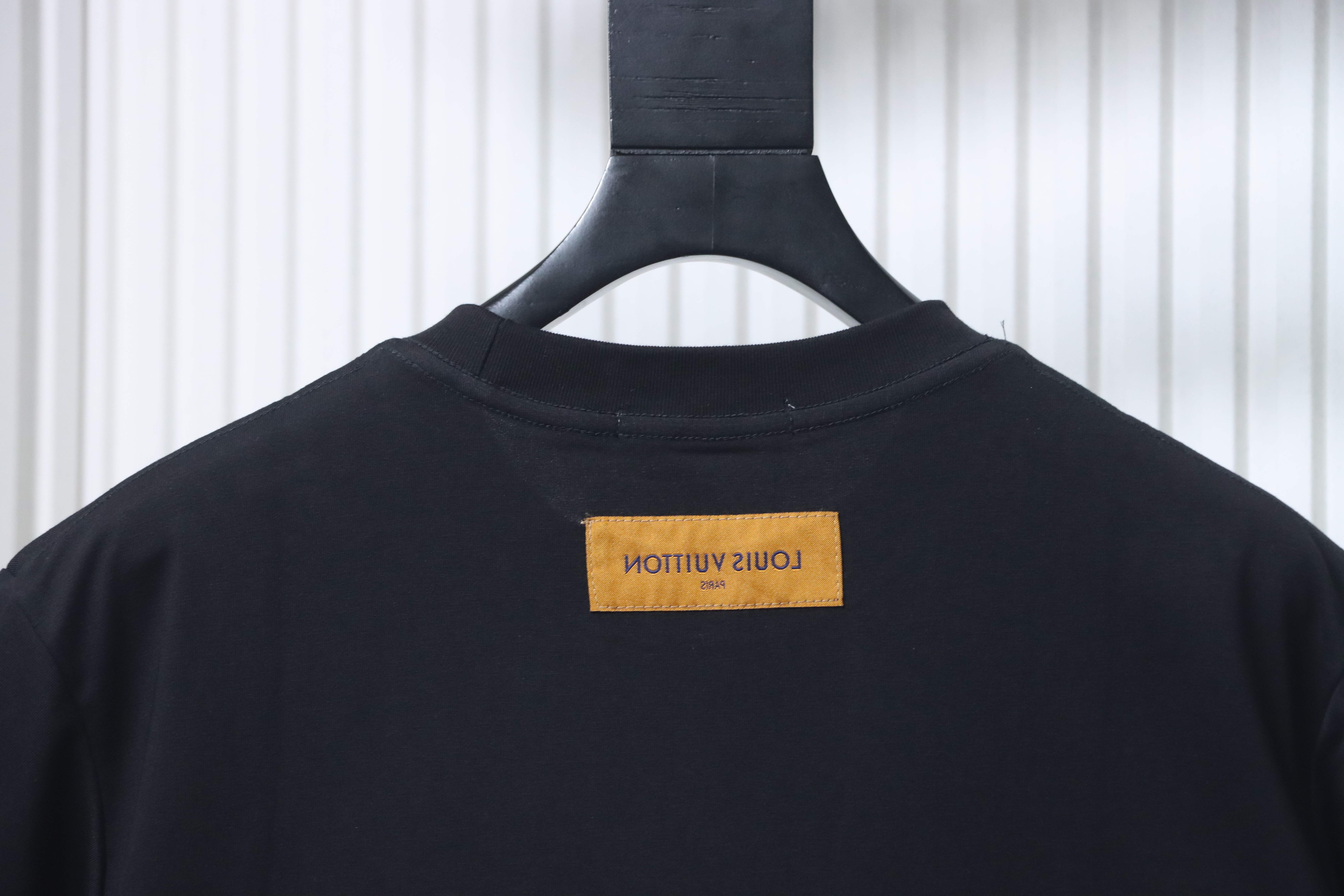 LOUIS VUITTON Allover Print Monogram Print Gradient Black White Short Sleeve T-Shirt