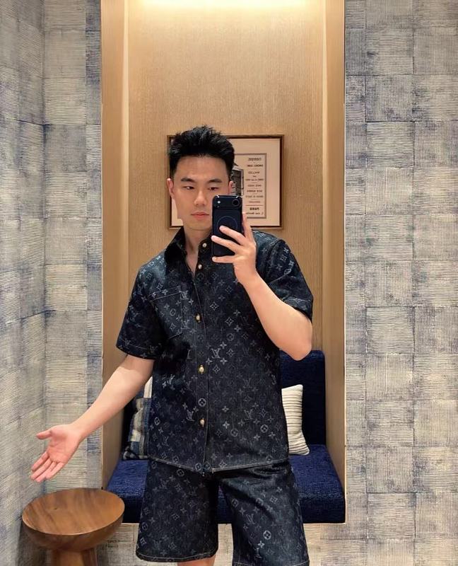 LOUIS VUITTON Allover Print Monogram Shorts